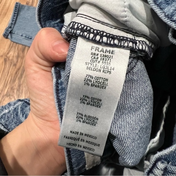 FRAME Le Garcon Jeans in Beldon Rips - Picture 12 of 14